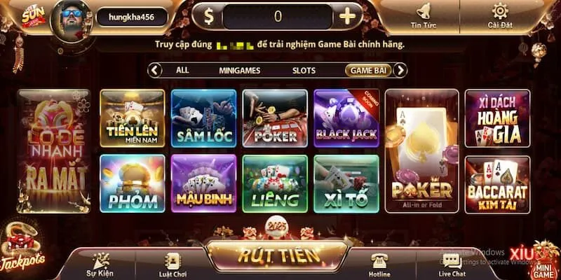 trang chủ 9 Game bài đổi thưởng Sunwin - Sảnh game đẳng cấp mà bạn không thể bỏ qua